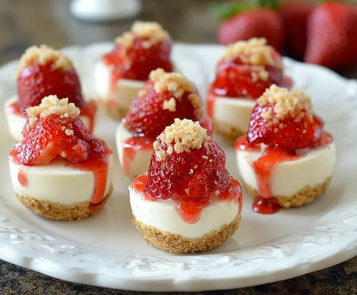 Easy Strawberry Cheesecake Bites Recipe