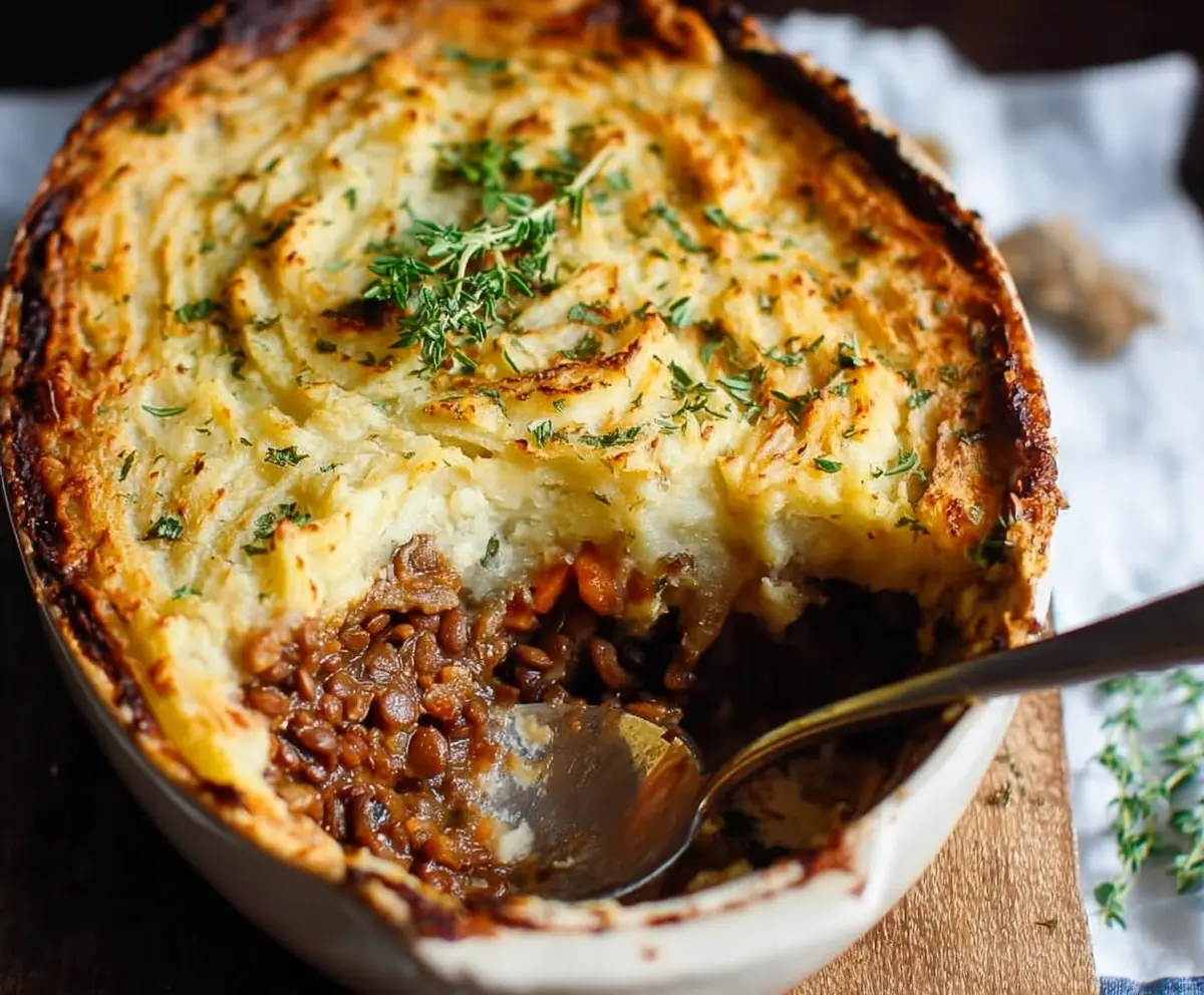 Easy Vegan Lentil Shepherd's Pie