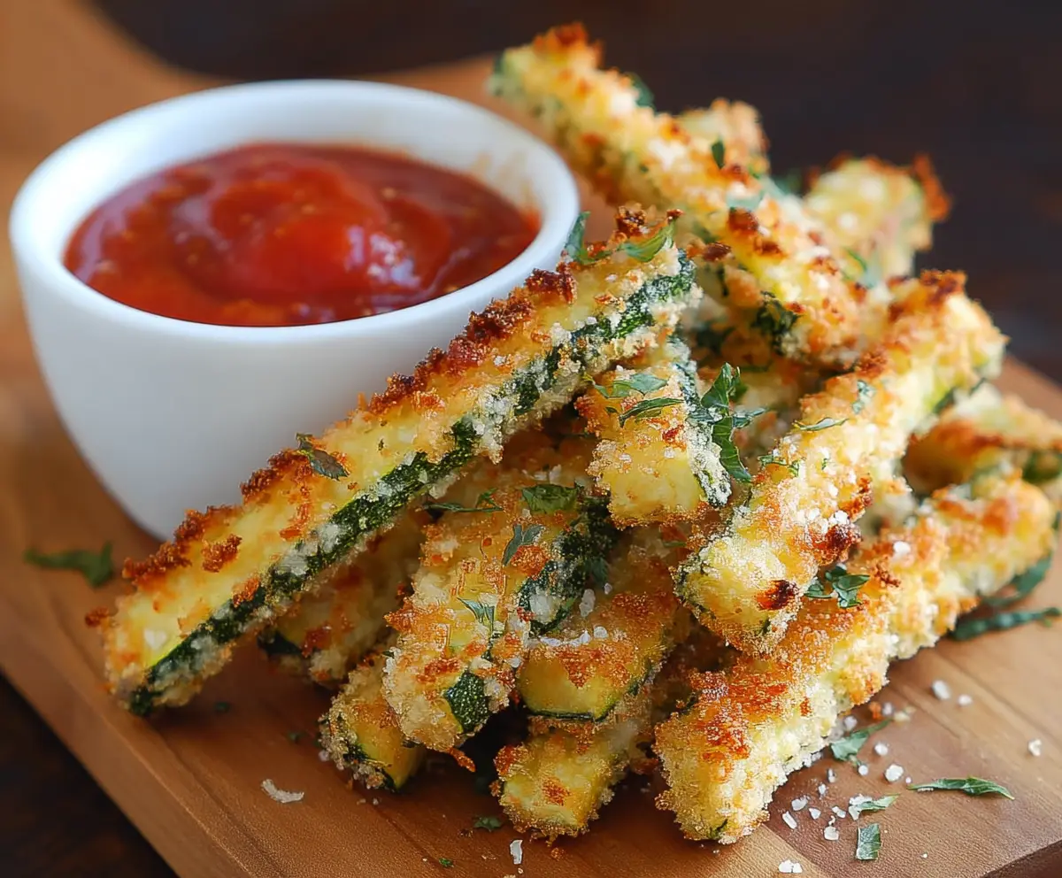 Crispy Baked Parmesan Zucchini Fries