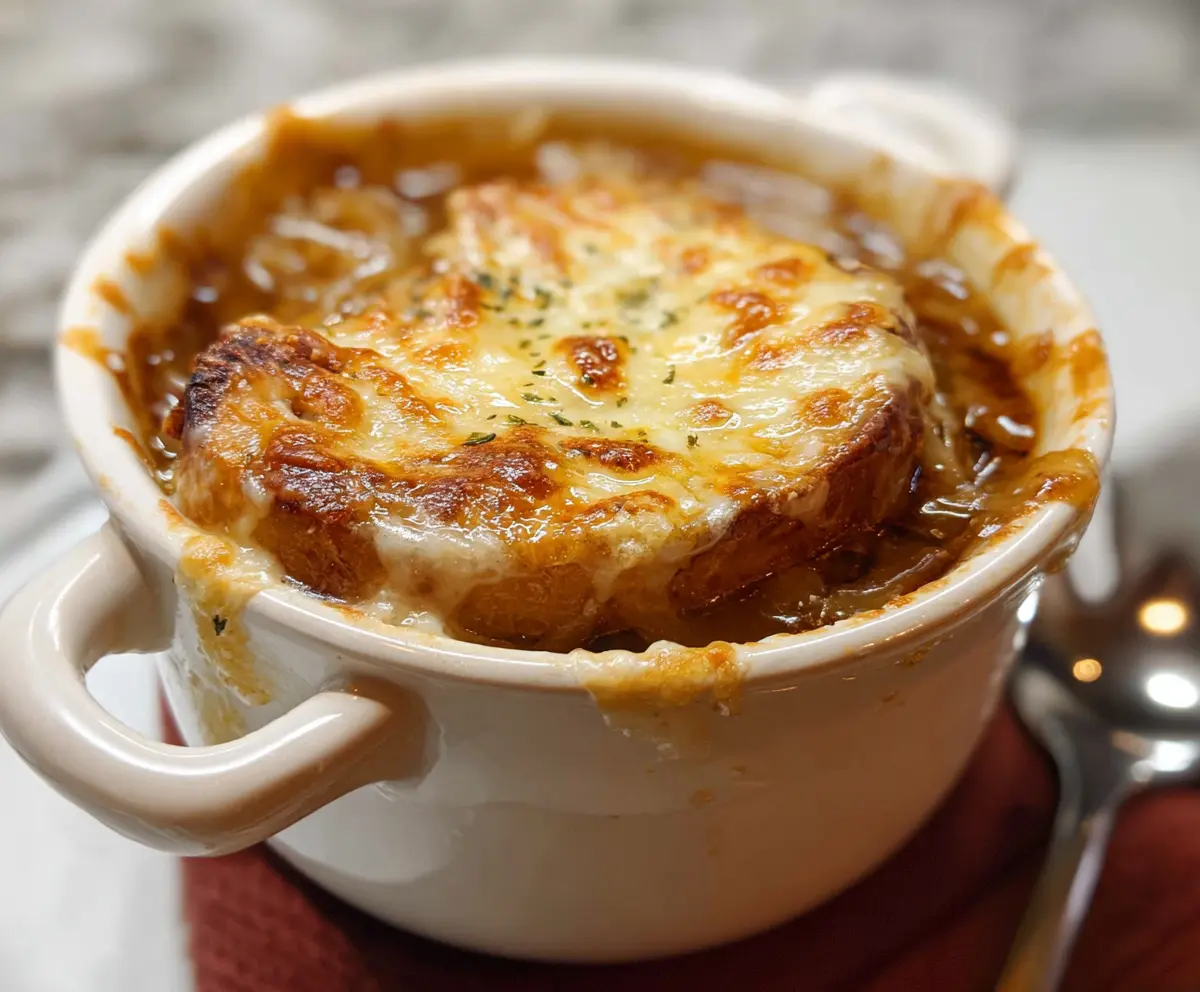 Easy French Onion Soup Gratin