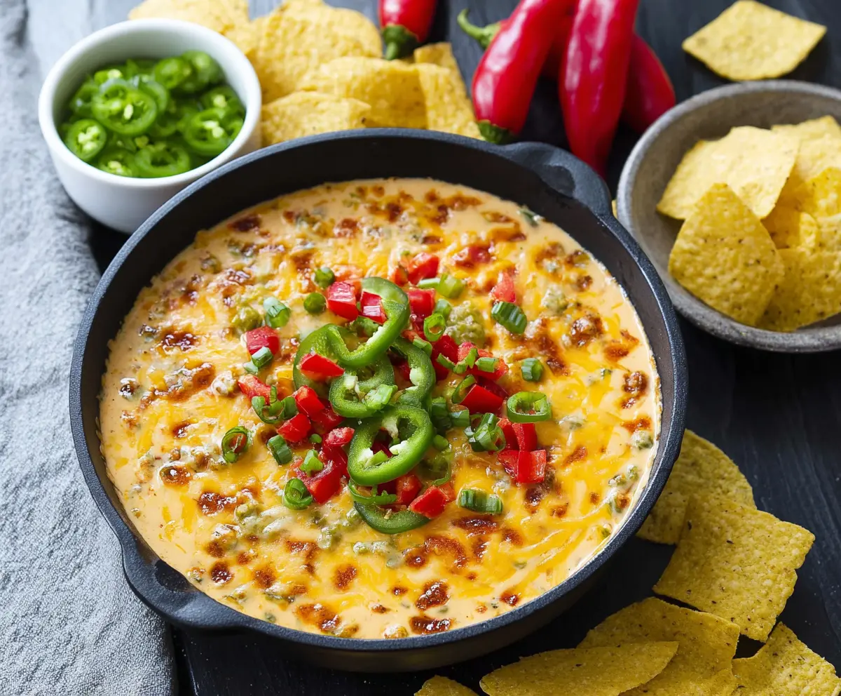 Easy Veggie Queso Dip Recipe