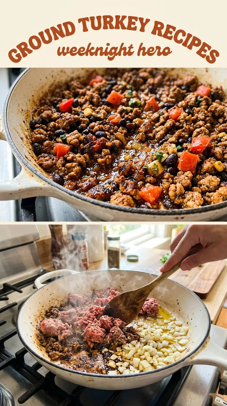 Ground Turkey Recipes smoky seasoned skillet
