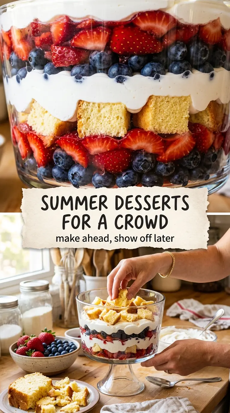 Summer desserts for a crowd colorful make-ahead
