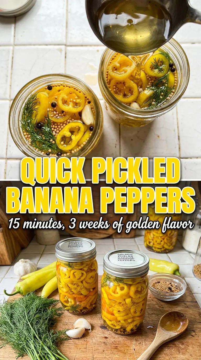 banana pepper recipe quick pickles golden turmeric