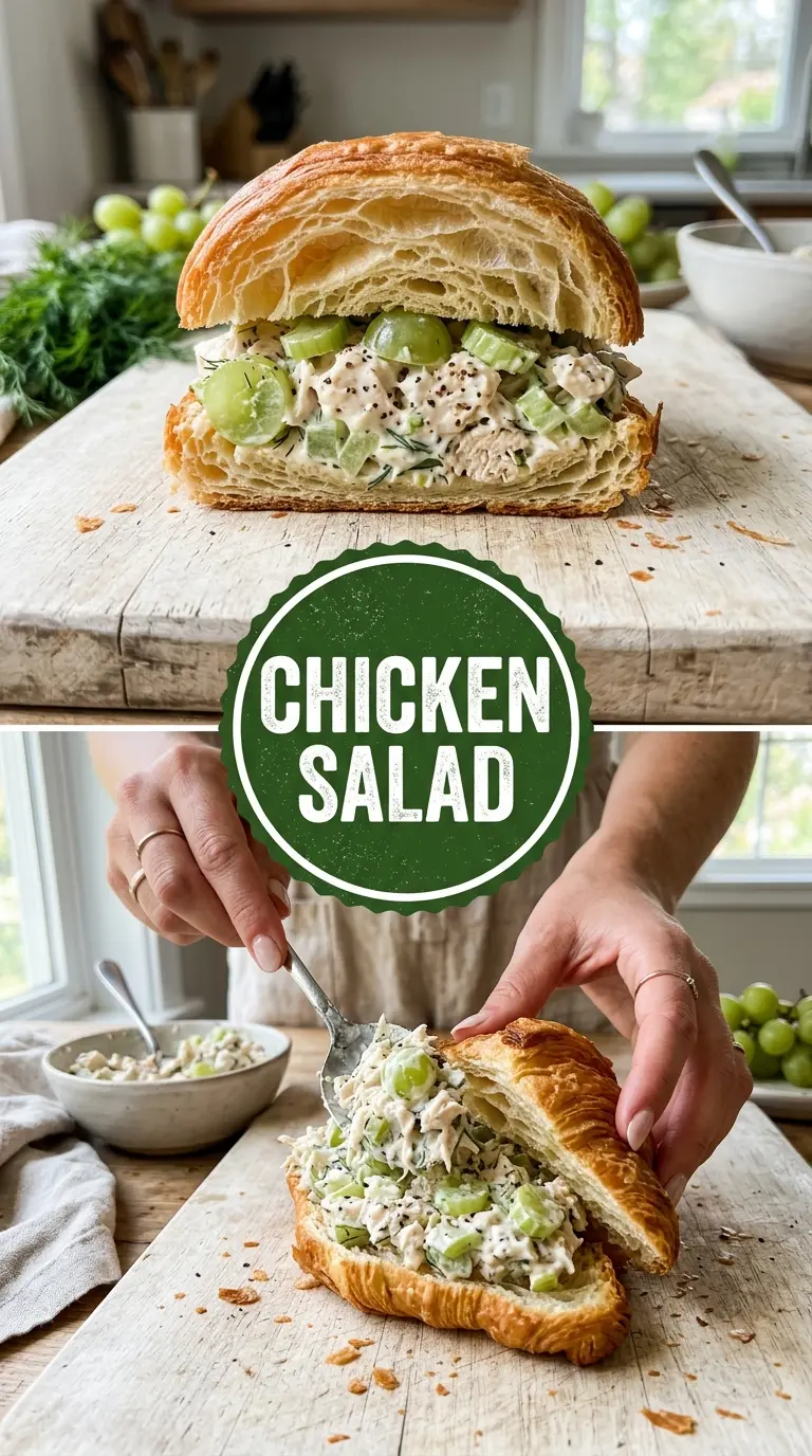 Chicken Salad Recipe creamy grapes dill