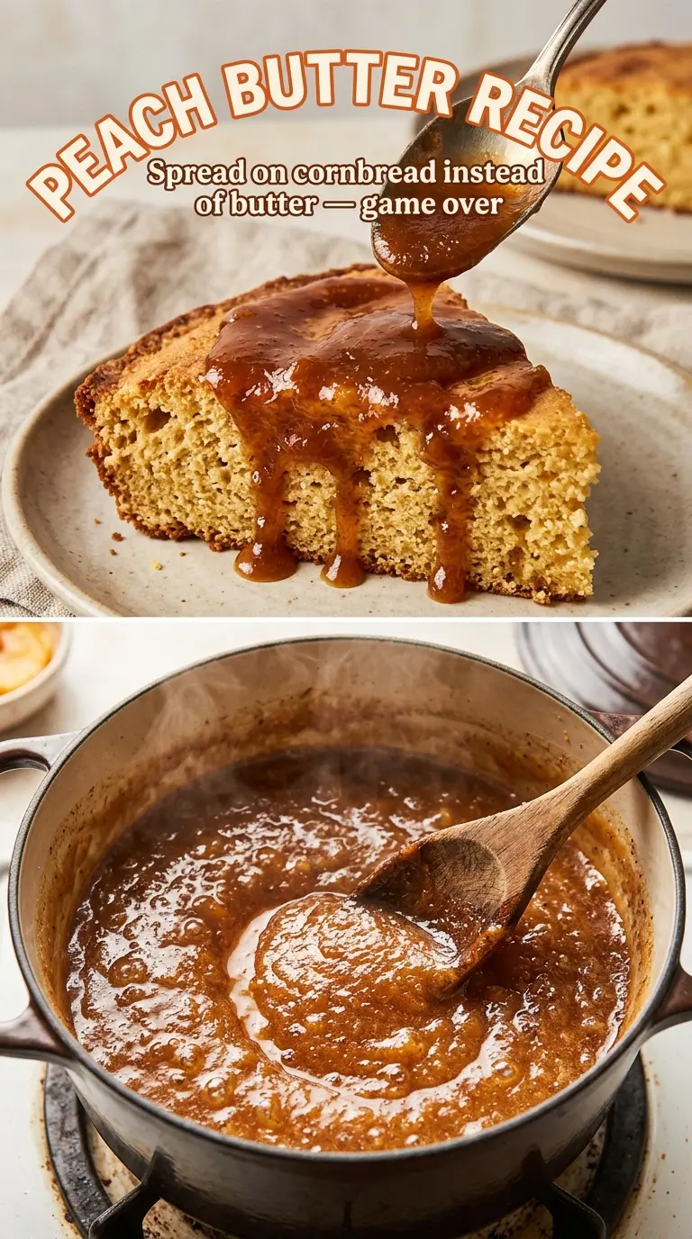 Peach Butter Recipe caramel-spiced smooth