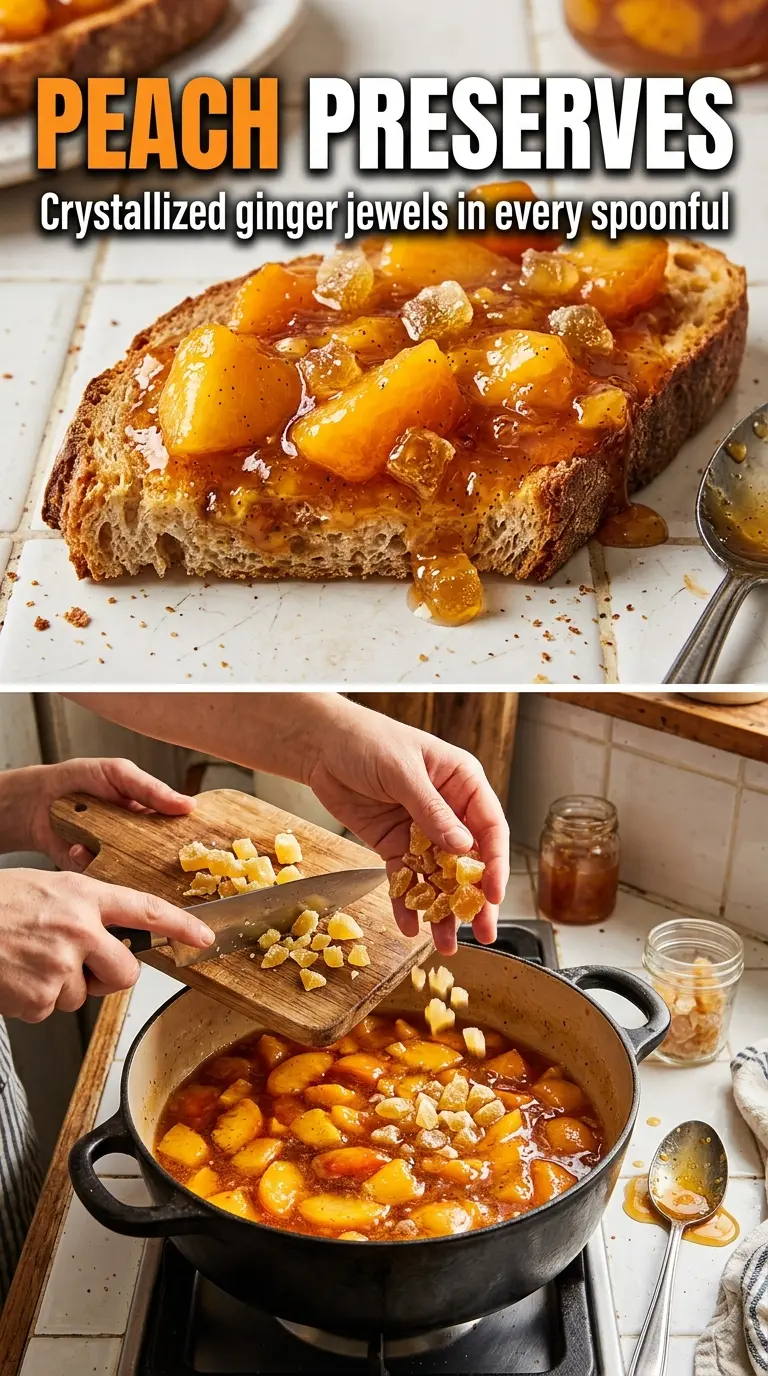 Peach Preserves Recipe peach vanilla ginger