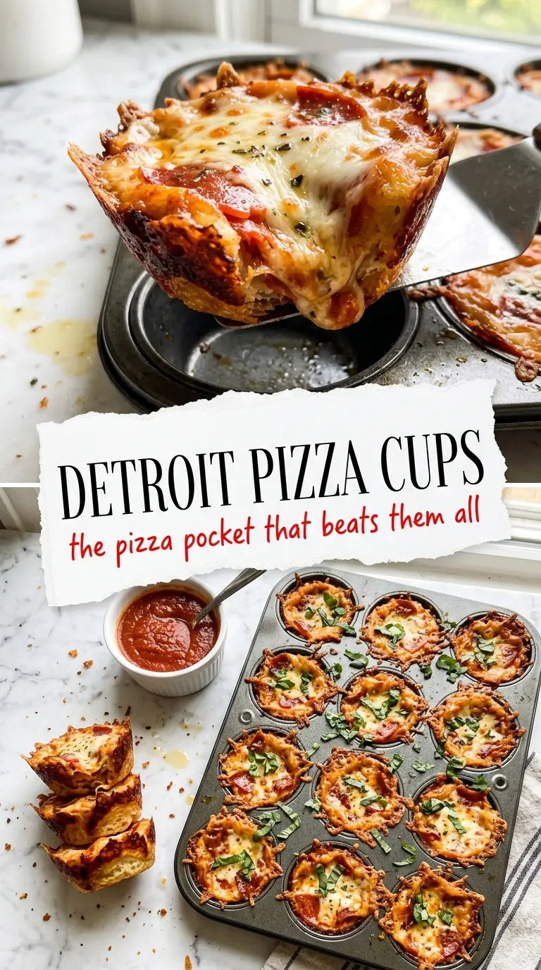 Pepperoni Pizza Pockets crispy cheesy muffin-tin