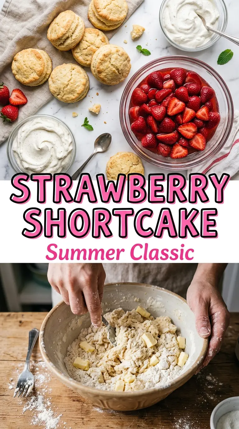 Strawberry Shortcake flaky berries cream