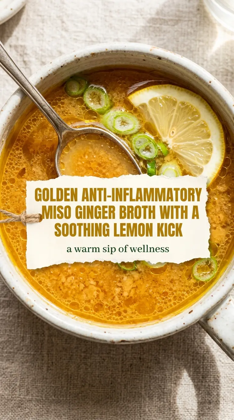 Miso Ginger Broth golden fragrant soothing