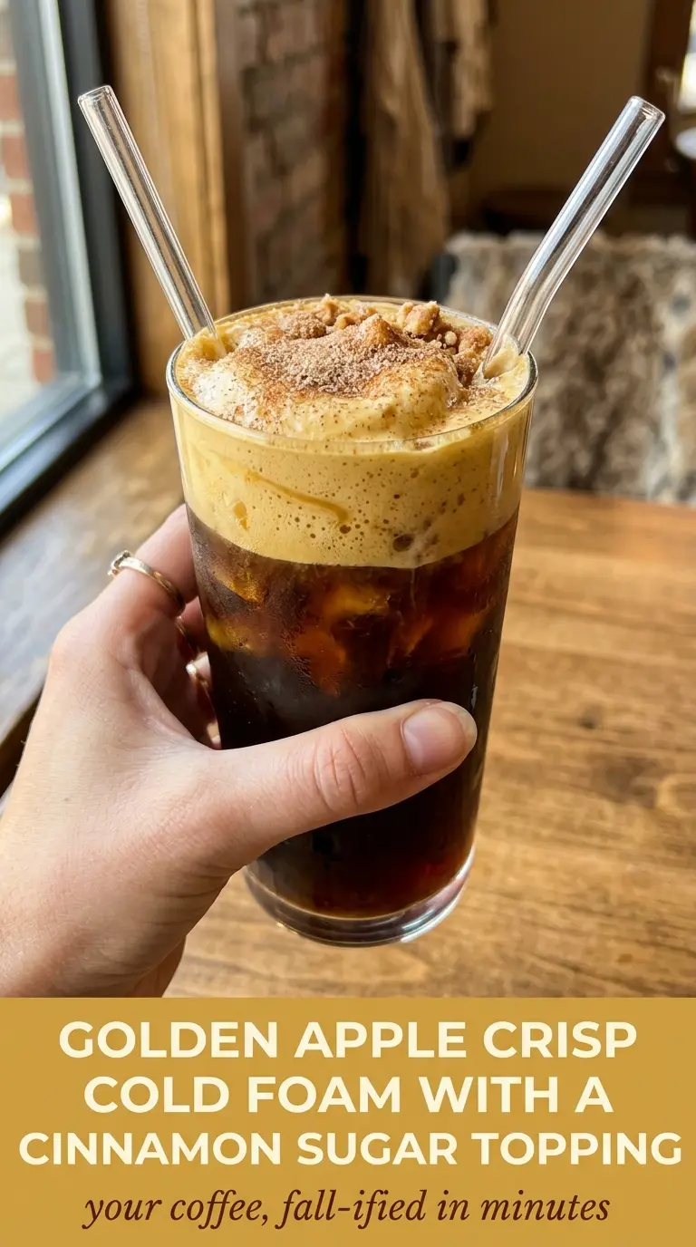 Apple Crisp Cold Foam cold brew cinnamon