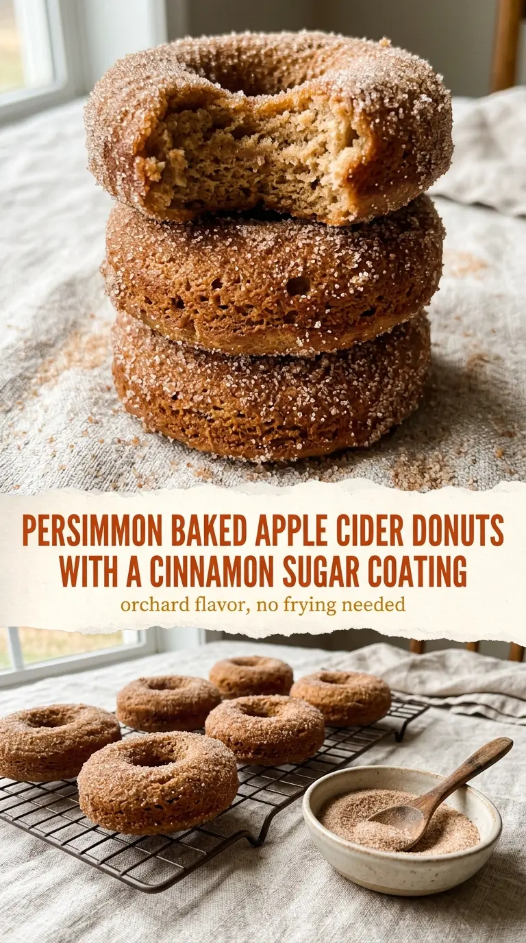 Baked Apple Cider Donuts soft cinnamon-sugar