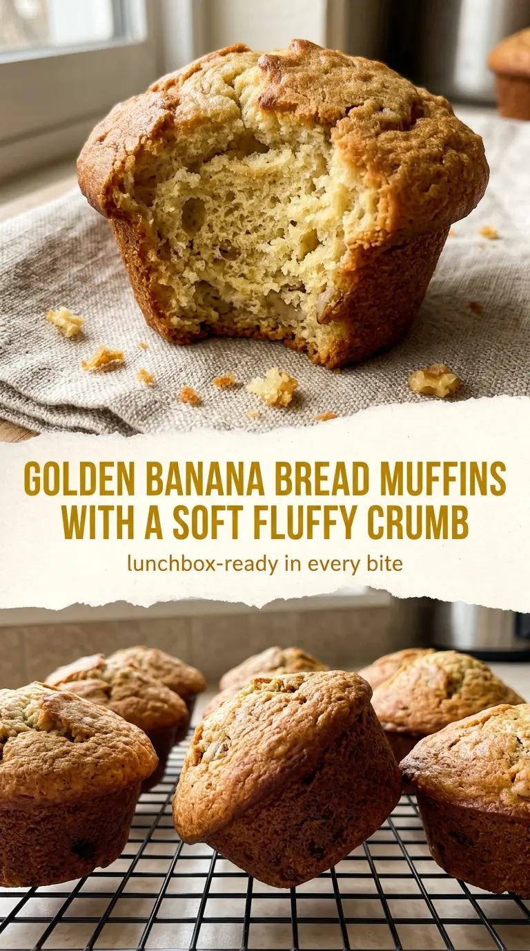 Banana Bread Muffins moist golden fluffy