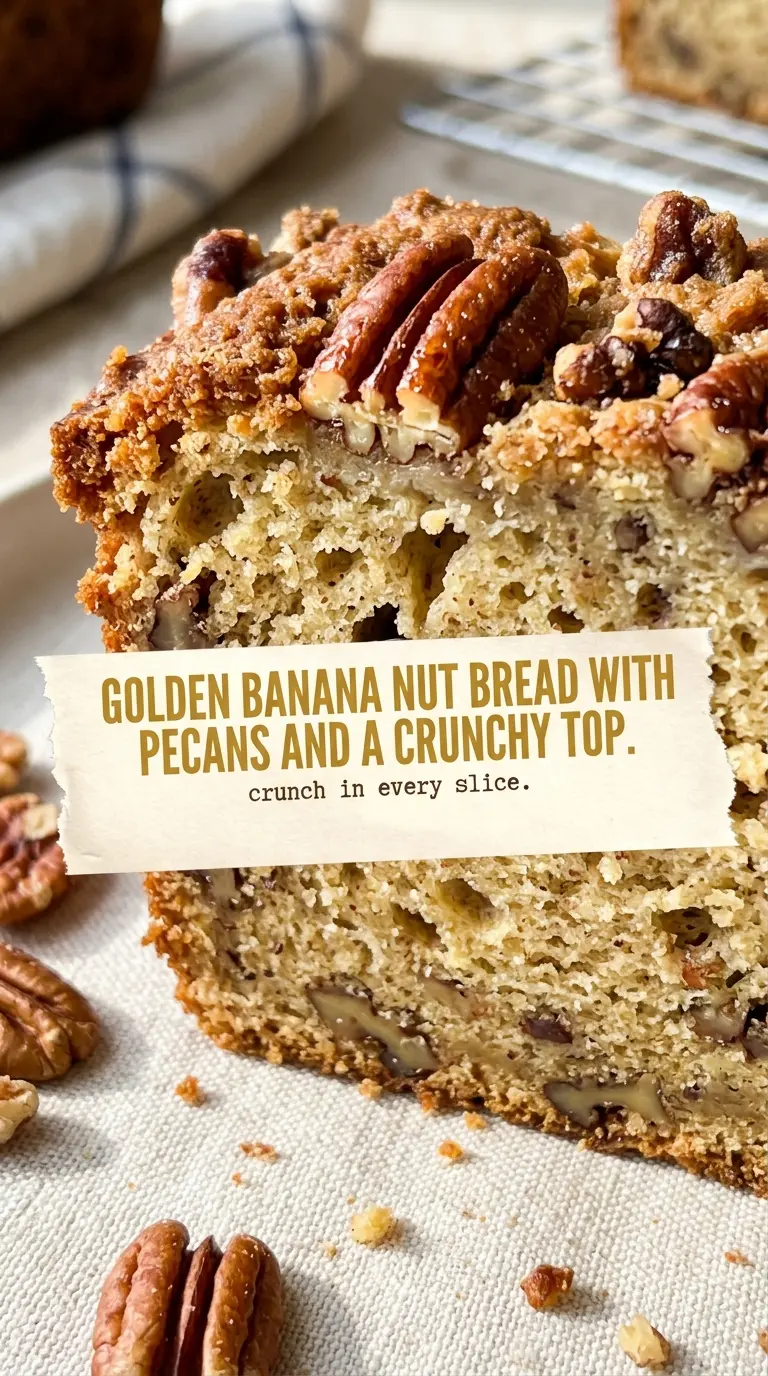Banana Nut Bread With Pecans golden nutty crisp