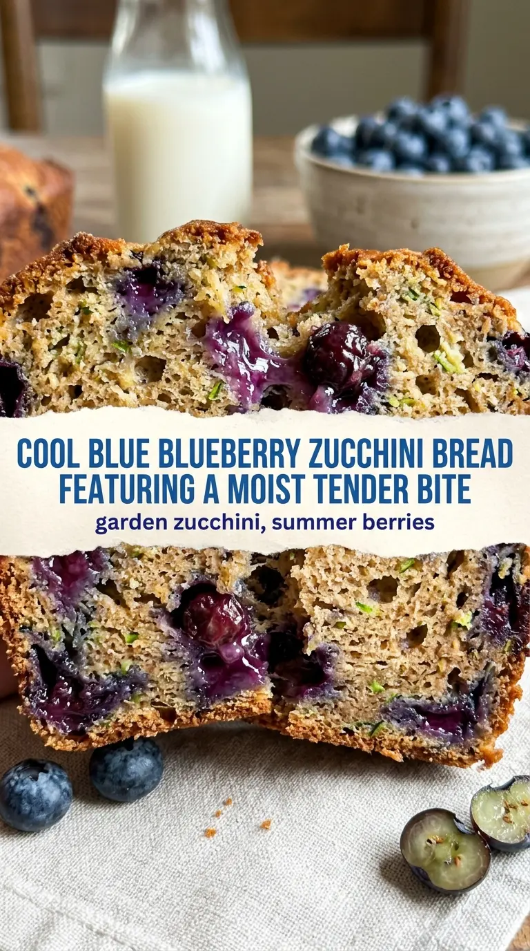 Blueberry zucchini bread moist berry-studded loaf