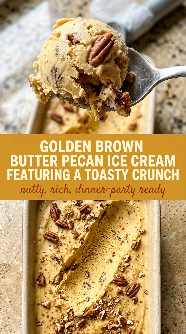 brown butter pecan ice cream creamy toasted nuts