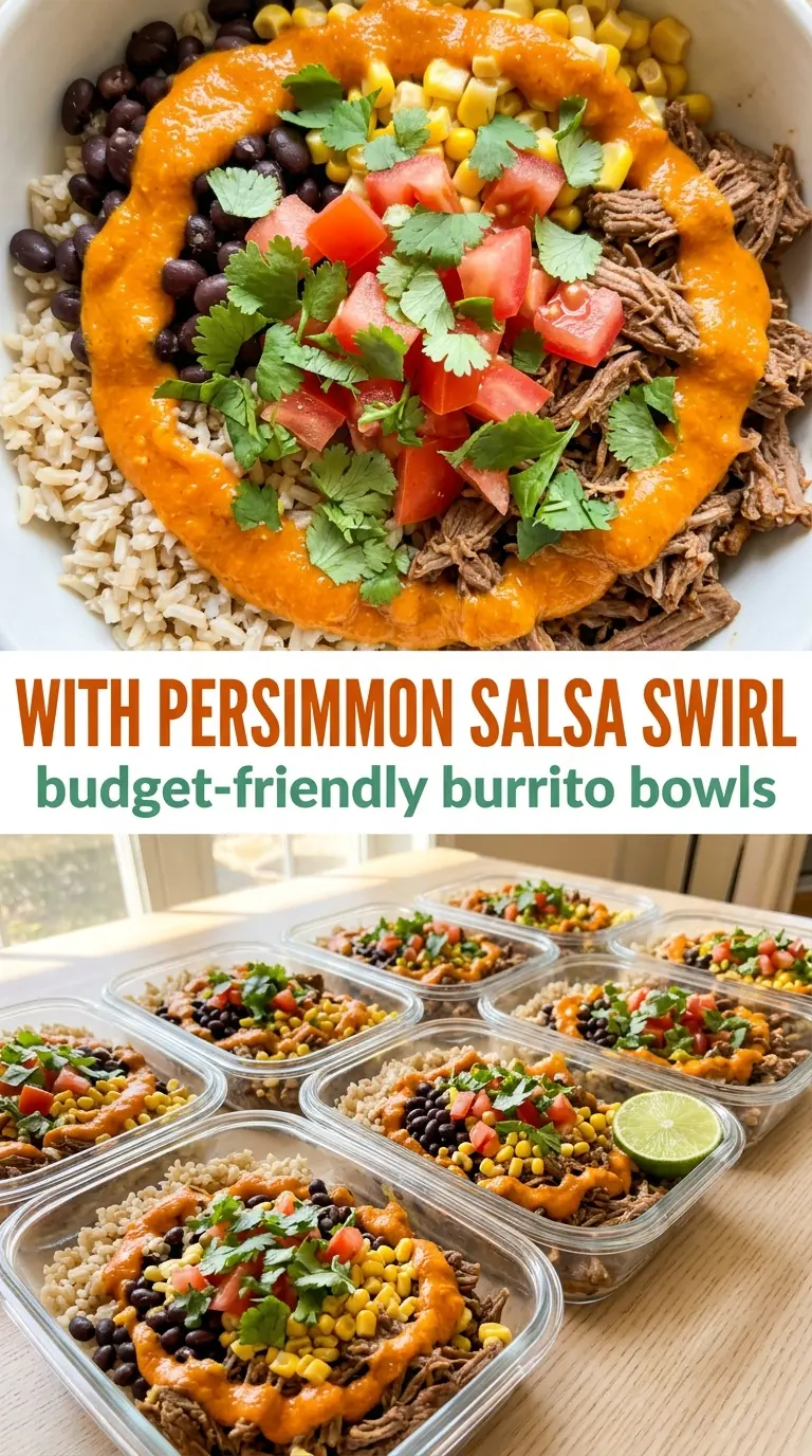 Burrito Bowl Meal Prep colorful make-ahead
