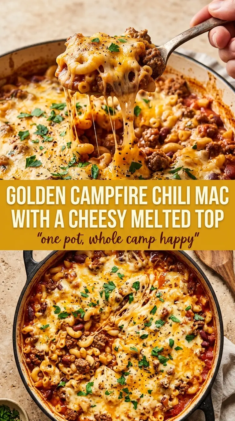 Campfire Chili Mac cheesy hearty