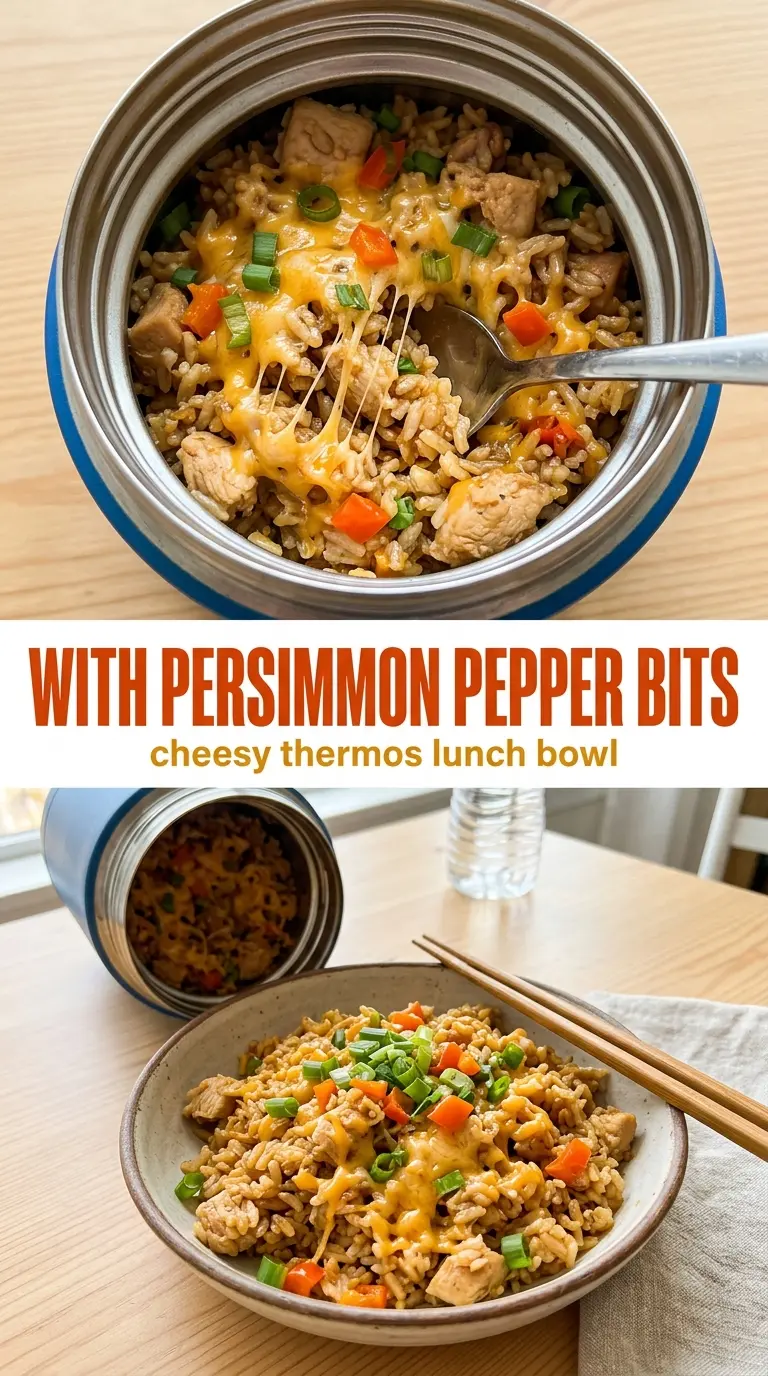 Cheesy Chicken Fried Rice for Thermos savory fluffy