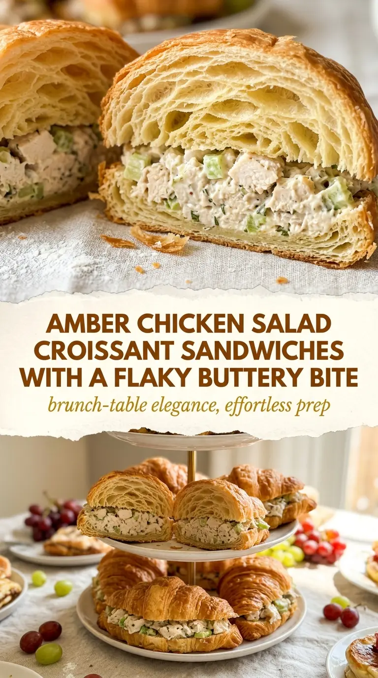 Chicken Salad Croissant Sandwiches creamy flaky brunch