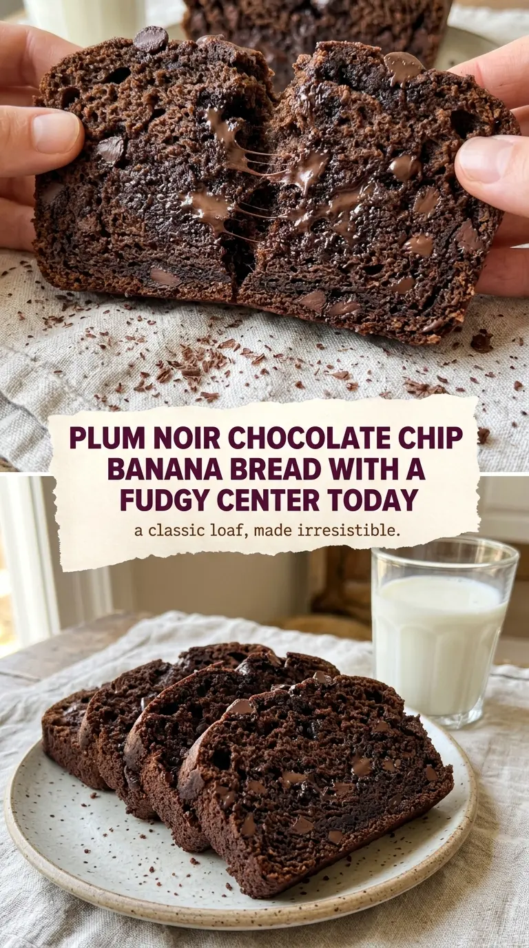 Chocolate Chip Banana Bread tender melty chocolate