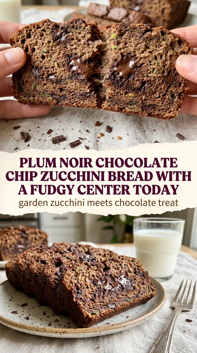 Chocolate chip zucchini bread moist fudgy chocolate