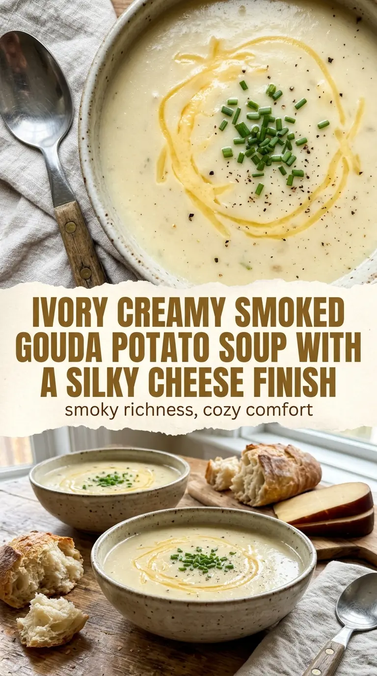 Creamy Smoked Gouda Potato Soup creamy smoky comforting