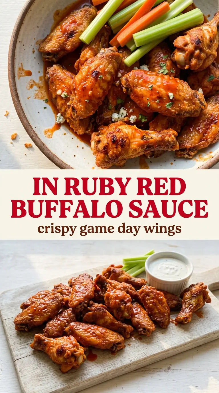 Crispy Baked Buffalo Wings crispy fiery glossy