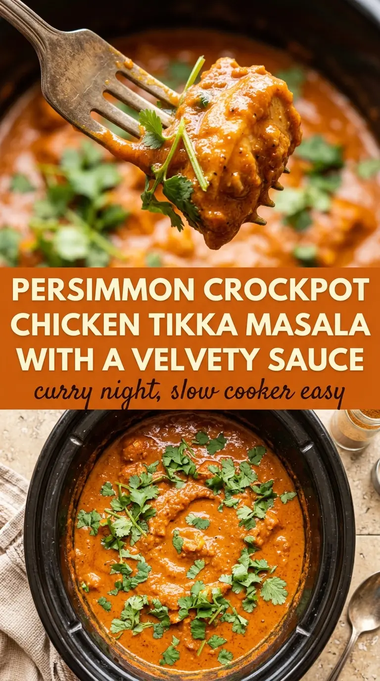 Crockpot Chicken Tikka Masala creamy spiced