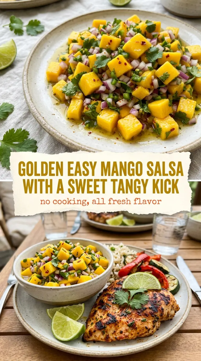 Easy Mango Salsa, juicy bright fresh