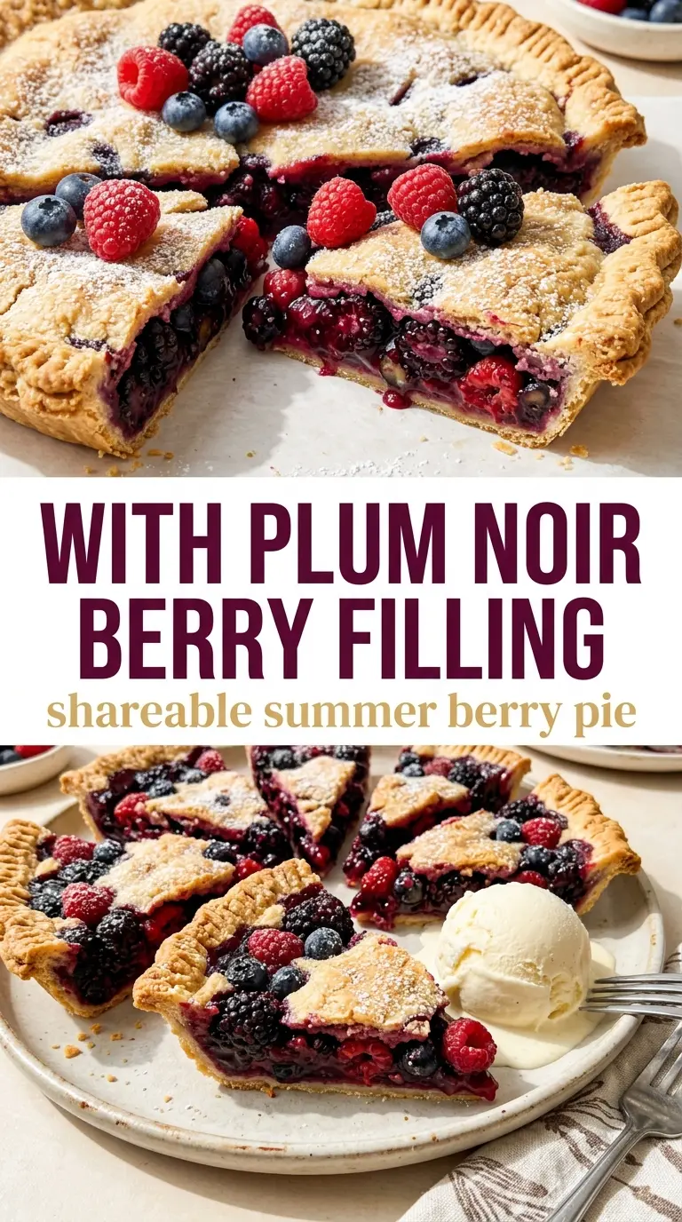 Fresh Berry Slab Pie juicy golden