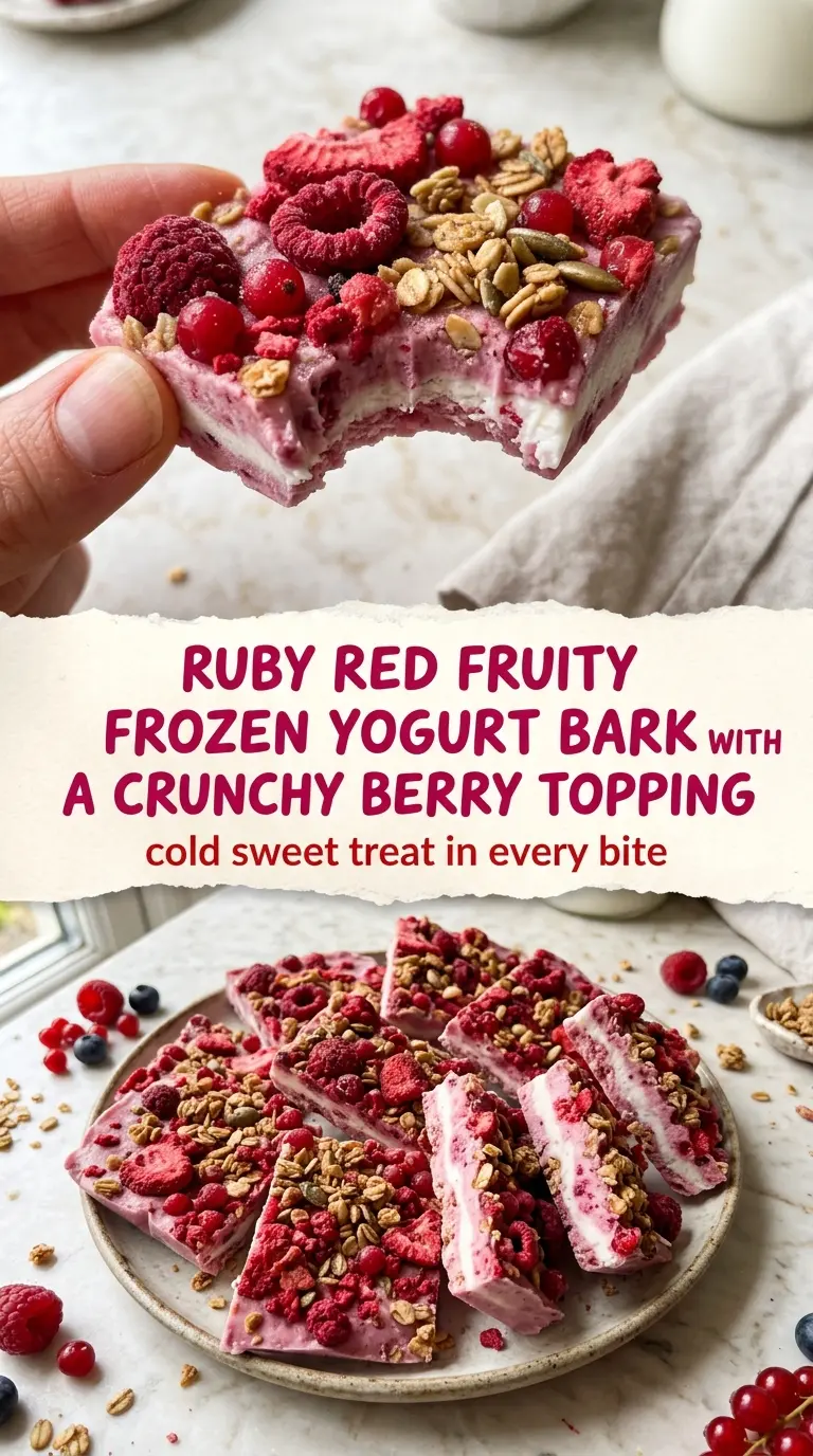 frozen yogurt bark colorful fruit swirl