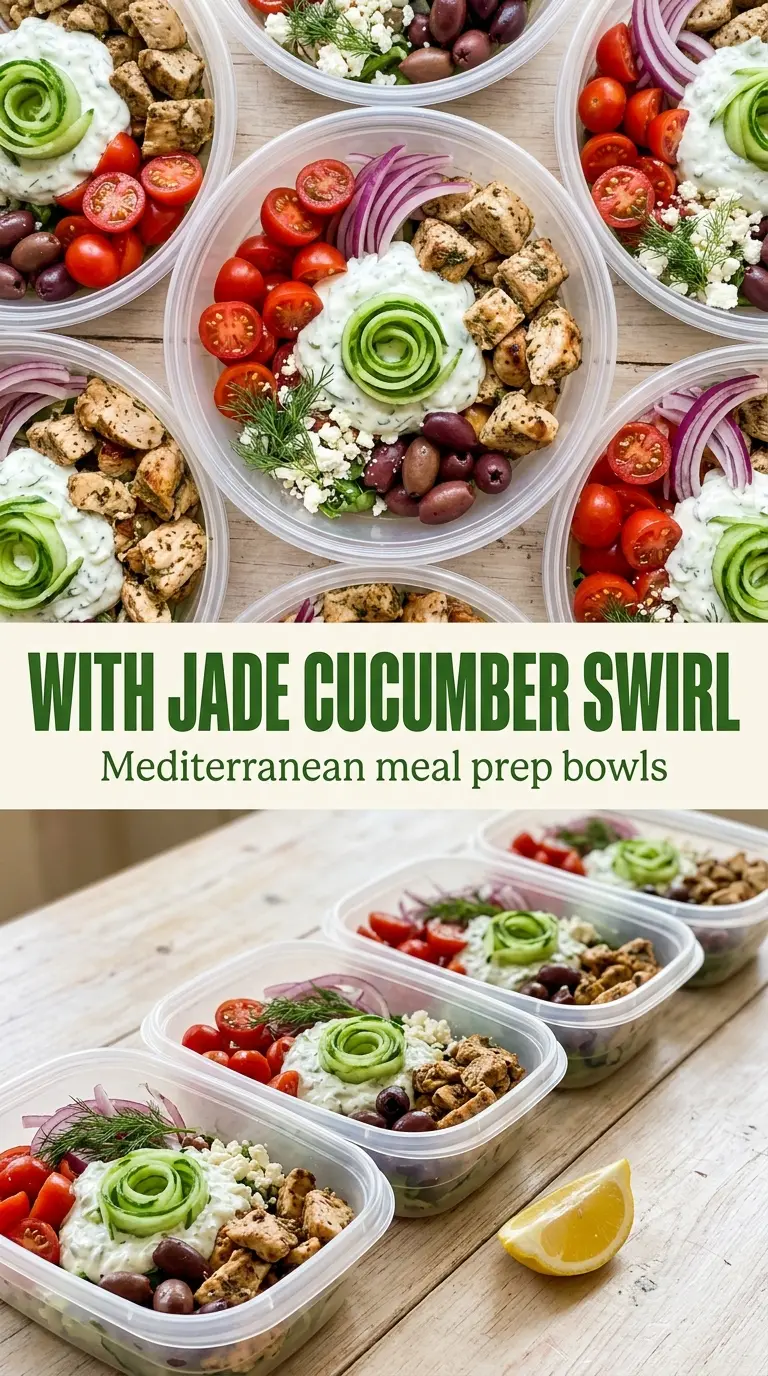 Greek Chicken Meal Prep Bowls juicy tzatziki fresh