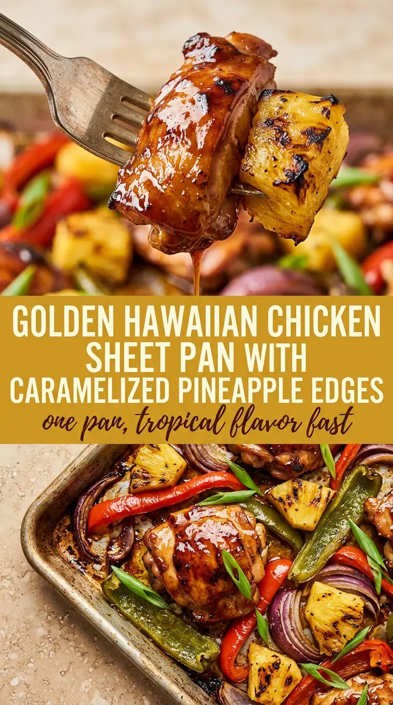 Hawaiian Chicken Sheet Pan juicy caramelized colorful