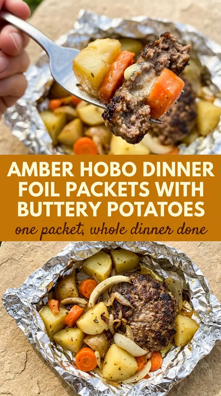 Hobo Dinner Foil Packets juicy, tender, campfire