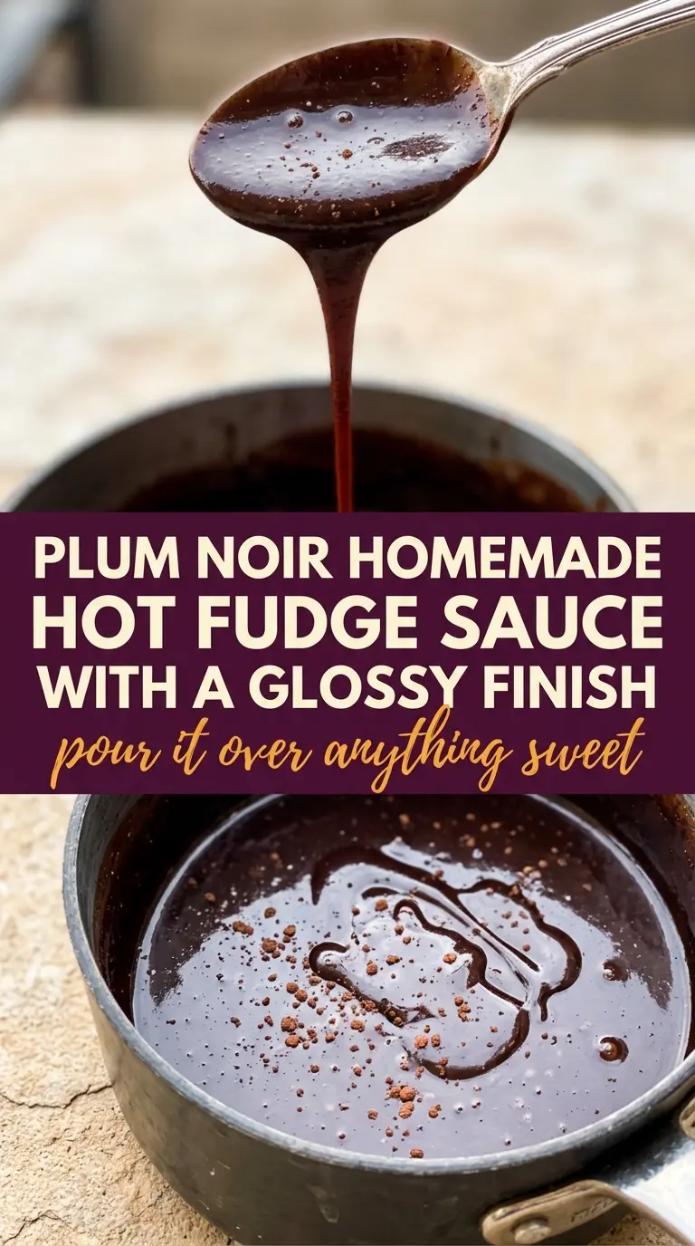 Hot Fudge Sauce glossy rich decadent