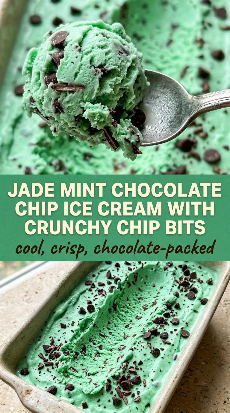 Mint Chocolate Chip Ice Cream creamy minty chocolate-chip