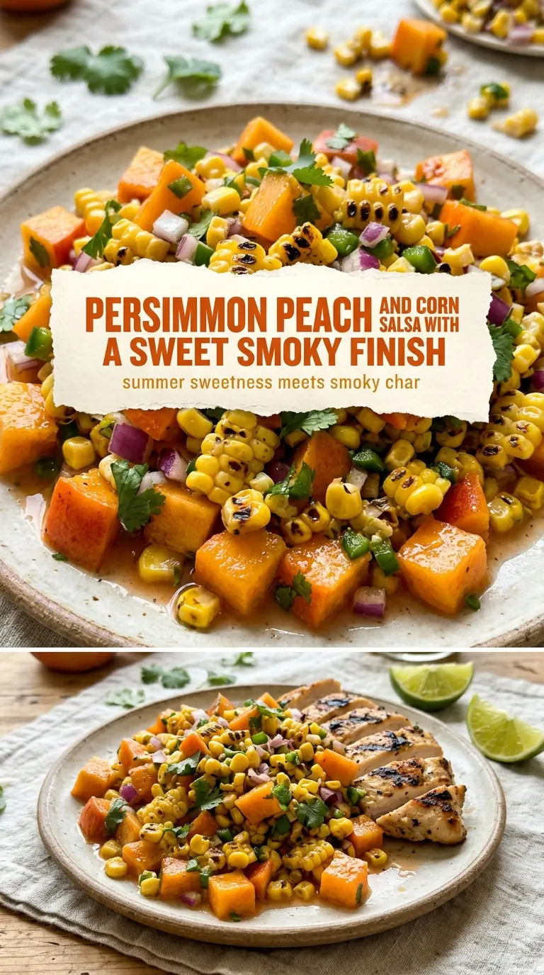 Peach and Corn Salsa sweet vibrant fresh