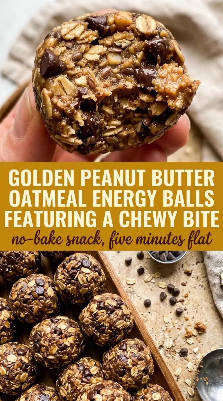peanut butter energy balls chewy oats golden