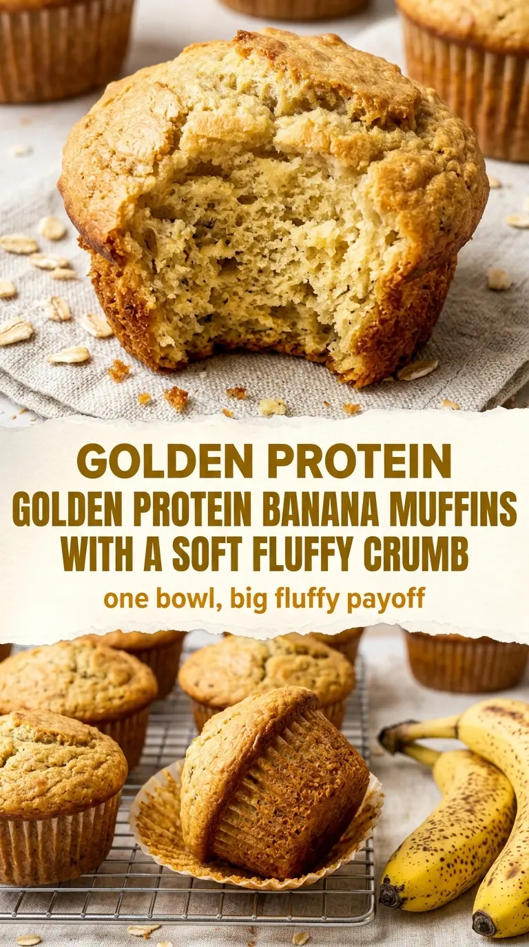 Protein Banana Muffins soft fluffy banana bread