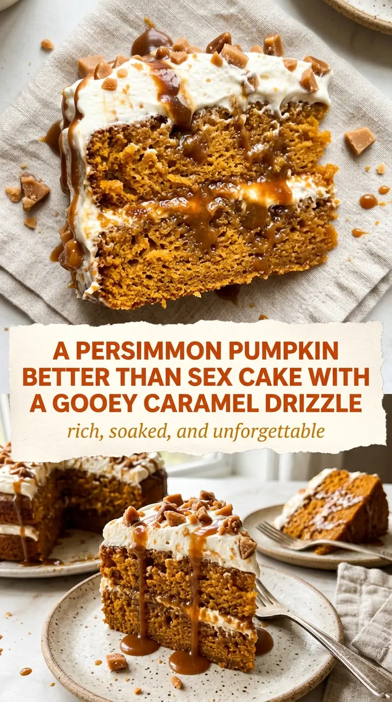 Pumpkin Better Than Sex Cake gooey spiced decadent