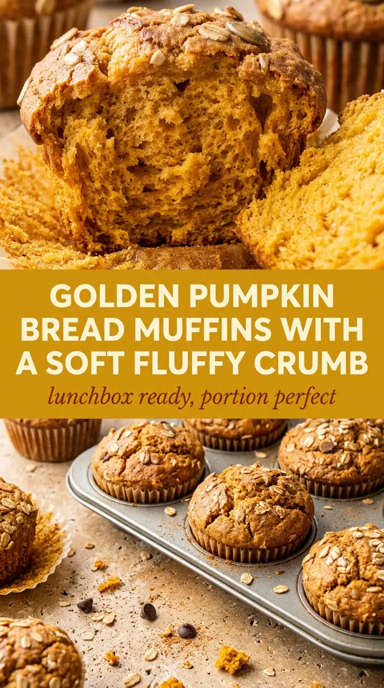 Pumpkin Bread Muffins soft spiced fluffy