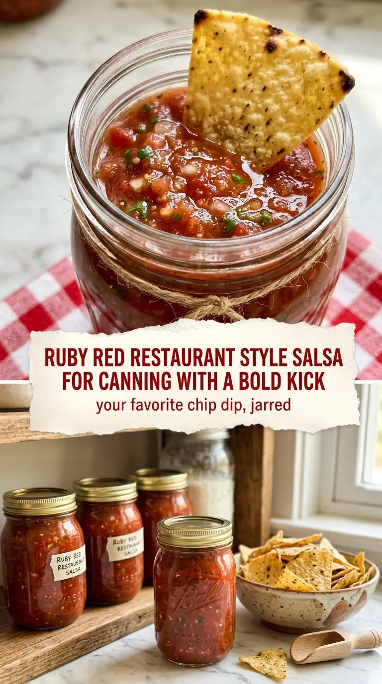 Restaurant Style Salsa for Canning smooth tangy