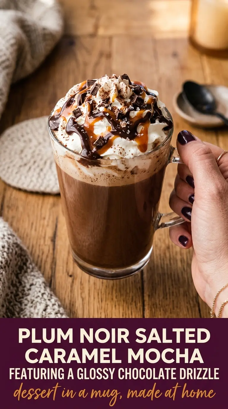 Salted Caramel Mocha creamy chocolatey espresso