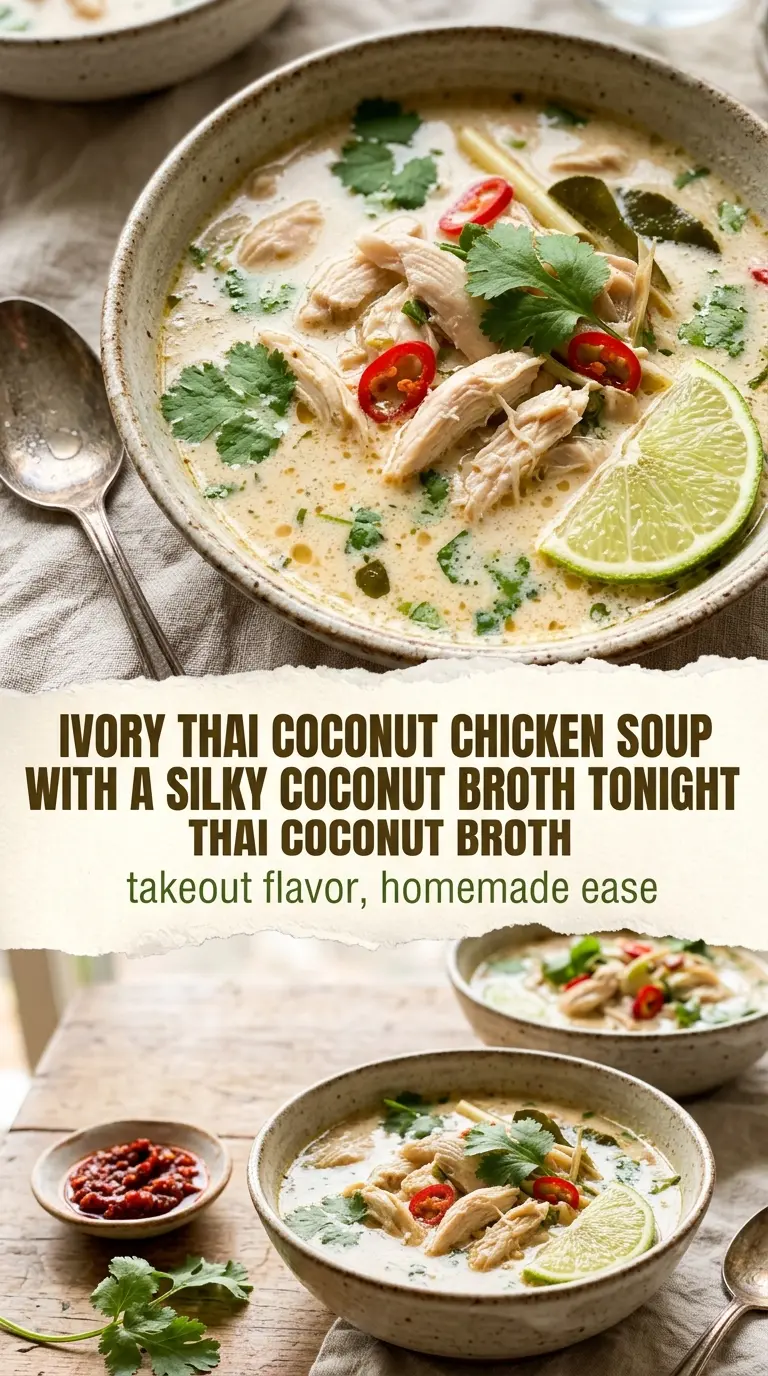 Thai Coconut Chicken Soup fragrant creamy vibrant