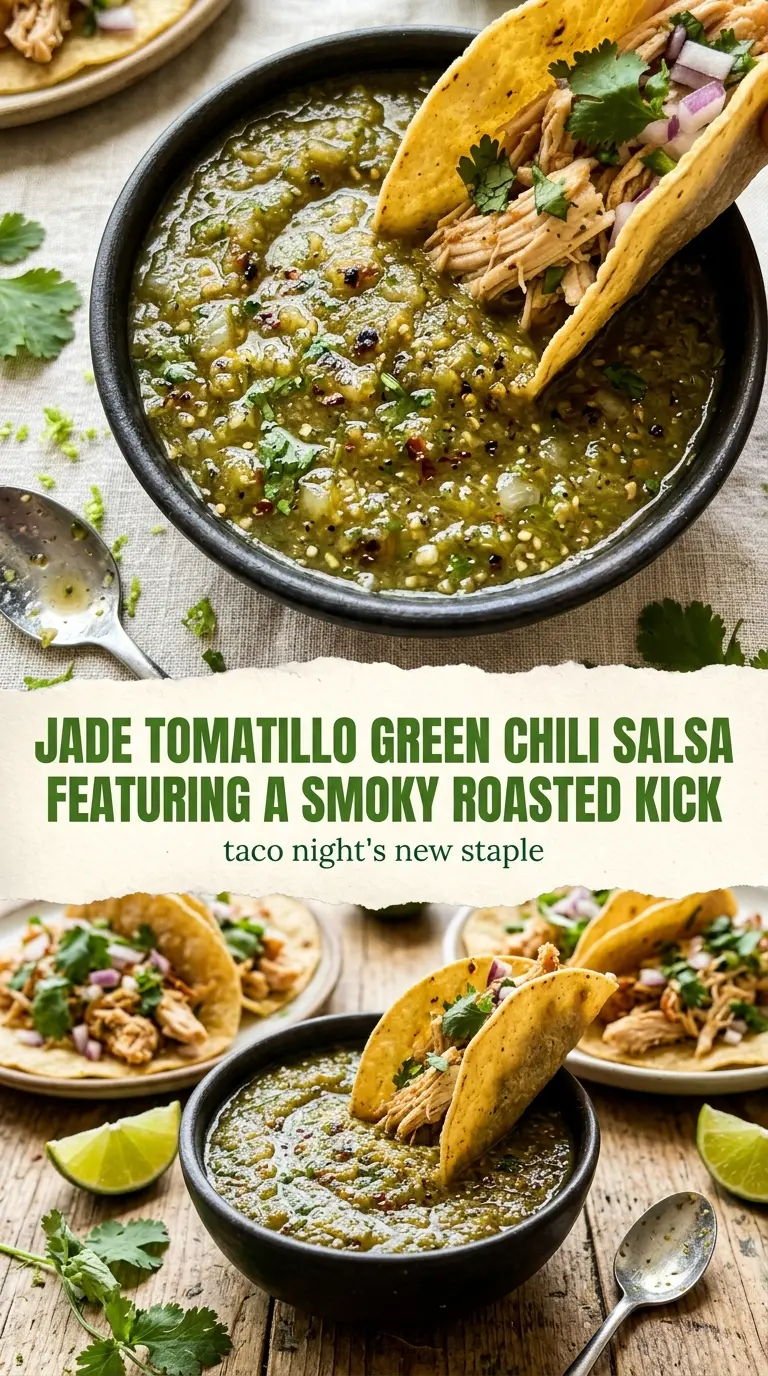 Tomatillo Green Chili Salsa tangy vibrant fresh