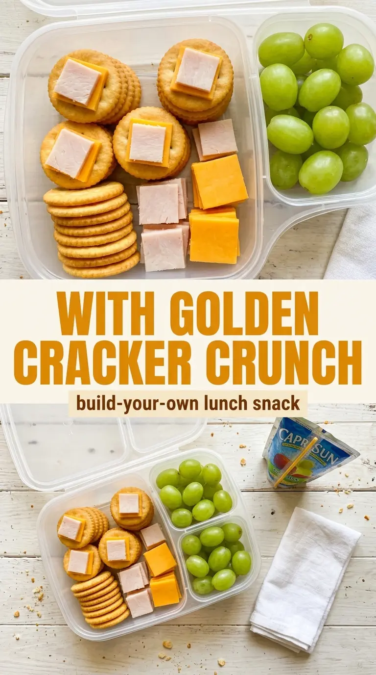 Turkey and cheese cracker lunchables, neat lunchbox, kid-friendly
