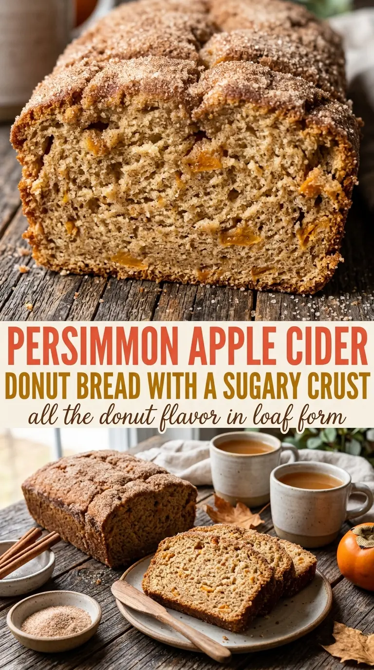 apple cider donut bread cinnamon sugar crust moist crumb