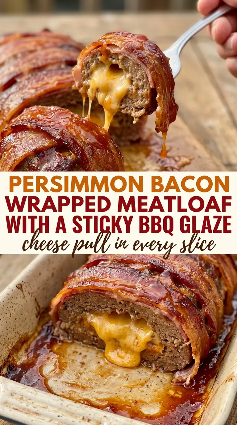 BBQ Bacon Wrapped Stuffed Meatloaf cheesy smoky hearty