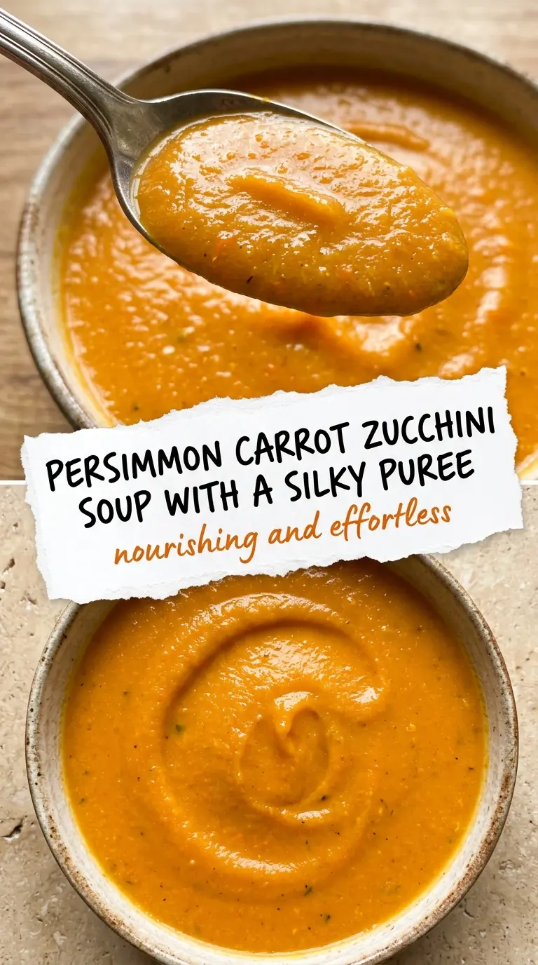 carrot zucchini soup smooth vibrant creamy texture